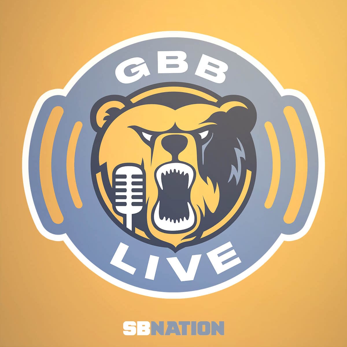 Logo for a Grizzlies podcast