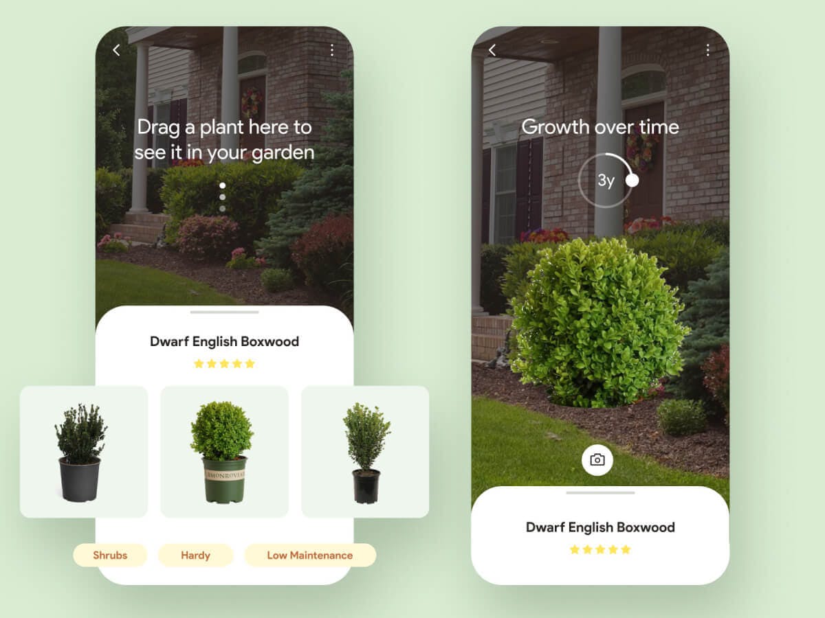 AR Gardening app concept
